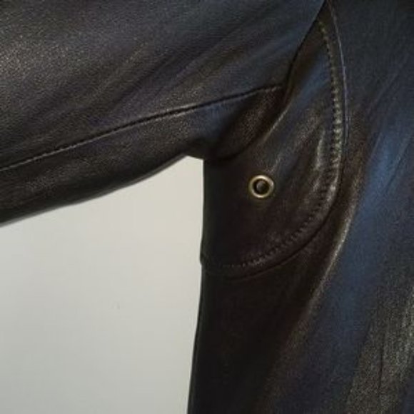 Azona a02 leather bomber hoodie S - Picture 5 of 6